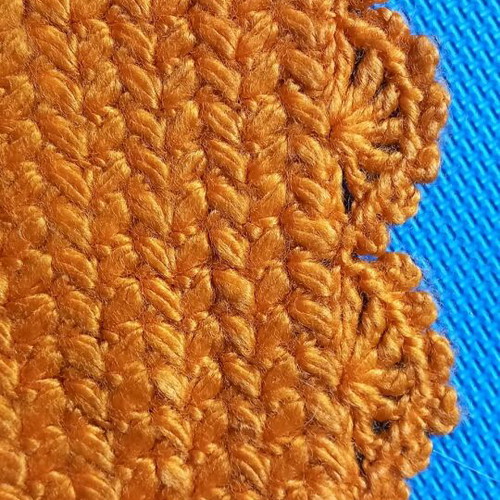 Handmade knitted throw like new in excellent condition