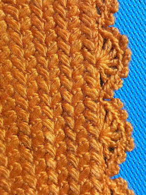 Handmade knitted throw like new in excellent condition