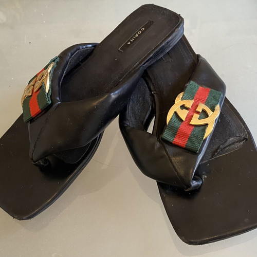Corina sandals like new, black and red, platform style, size 38