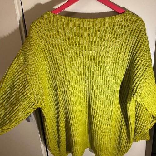 Celestino oversized green sweater like new, 25% mohair, onesize