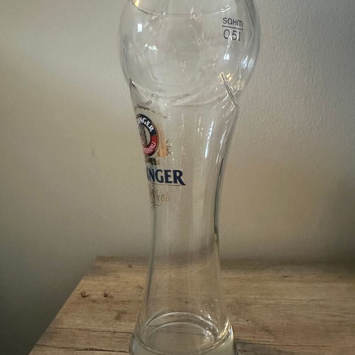 Erdinger collectible glass 0.5l ball-shaped like new