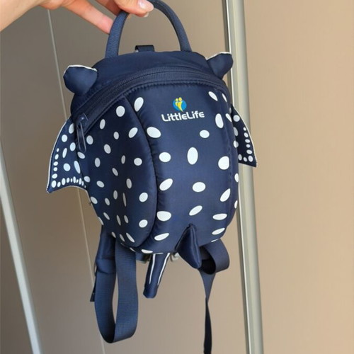 Little Life children's backpack like new, white and blue