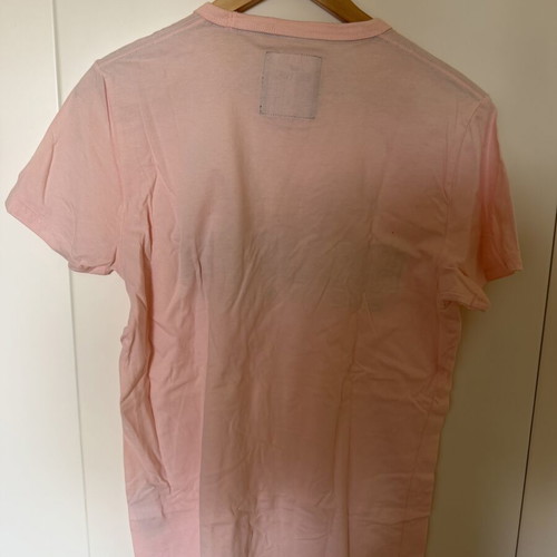 Hollister T Shirt used, size Small, white and pink