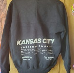 Bershka sweatshirt with zipper and front and back designs