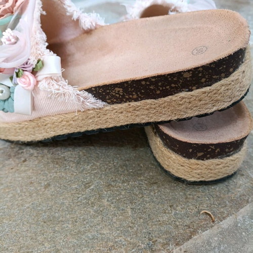 Women's sandals like new, size 38, multicolor