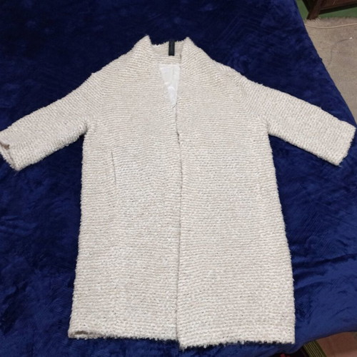 Drykorn Bouclé Wool Coat beige, like new, oversized