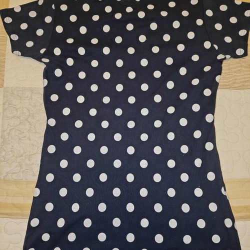 Disney women's short-sleeve T-shirt with Minnie print like new, white and blue, size L