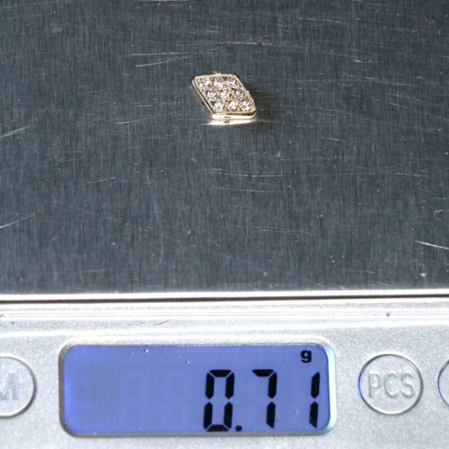 Μενταγιόν ασημένιο sterling silver 925 με ζιργκόνια και αόρατο κορδόνι καινούργιο minimal