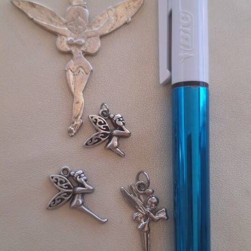 Tinkerbell charms set of 4 for crafts
