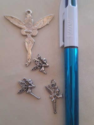 Tinkerbell charms set of 4 for crafts