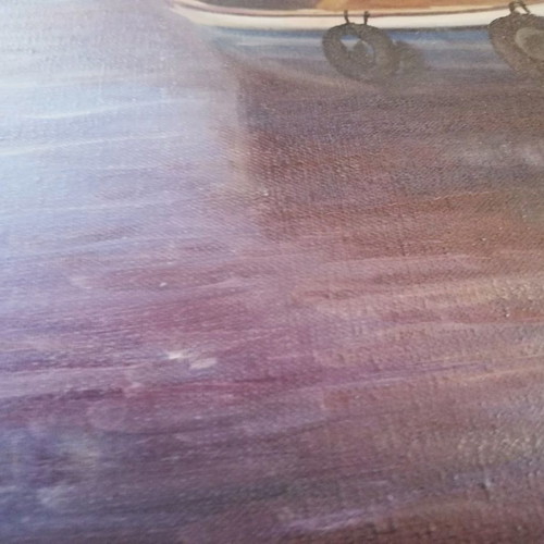 Painting by Yan. Zafeiris used 60x70 cm without frame
