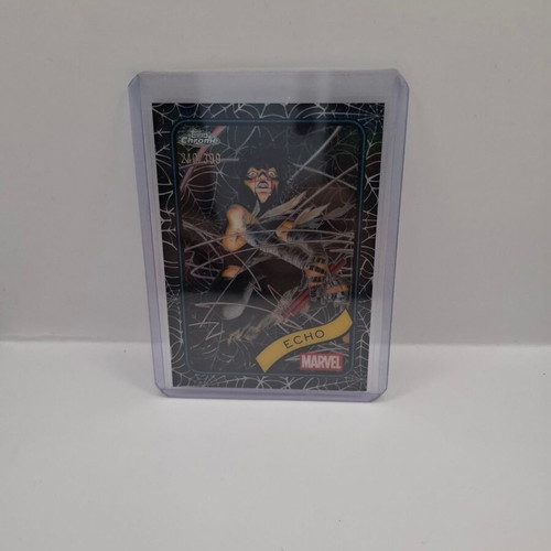 2025 Topps Chrome Marvel Spider Web Refractor Echo #14 like new
