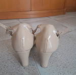 Migato platform shoes used, beige, size 41