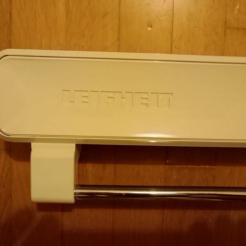 Leifheit wall-mounted drying rack used for bathroom or balcony