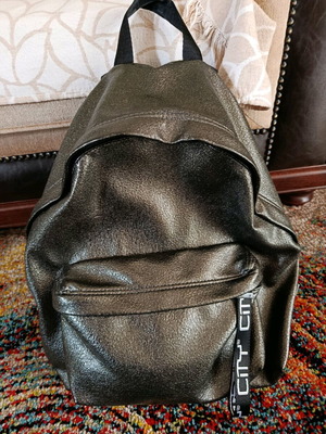 City backbag used, black backpack
