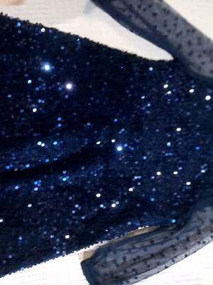 Dpam φόρεμα μπλε με πούλιες και διαφάνεια, μέγεθος 3 ετών, σαν καινούργιο