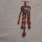 Single earring matching bracelet
