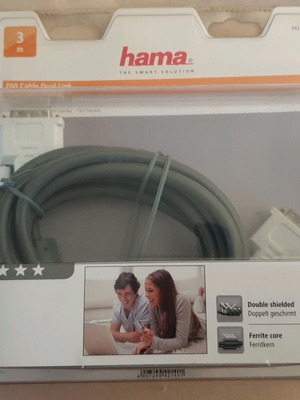 Καλώδιο DVI HAMA 3 μέτρα καινούργιο, Dual link
