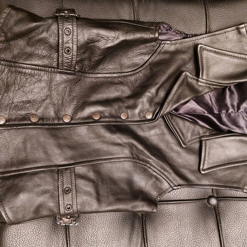 Newton leather vest like new, black, size M