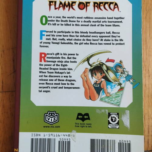 Manga Flame of Recca Volume 7 used