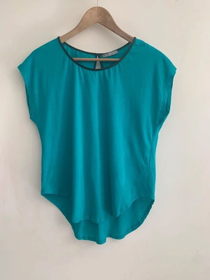 Zara blouse used, size M, turquoise green