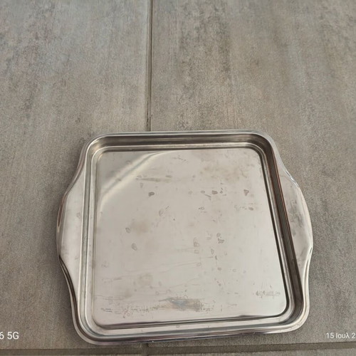 WMF Cromargan 18/10 Vintage Square Cheese Serving Tray with Lid like new