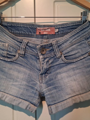 Bershka denim shorts used, size XS 34 6, blue