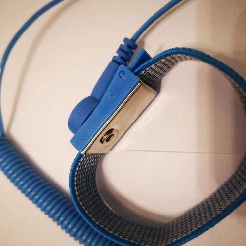 Oulensy Anti Static wrist strap used, blue