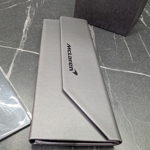 McLaren foldable sunglasses case new gray with card and box