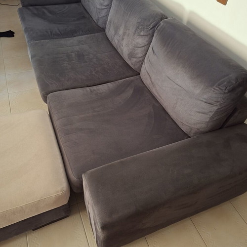 Corner sofa with removable chaise, 2.60m length, 1.00m depth
