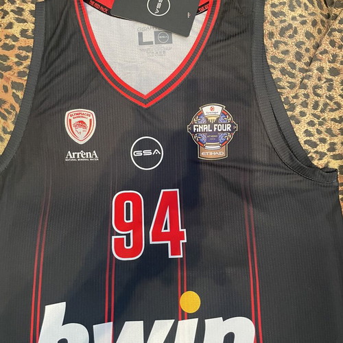 Olympiacos Fournier Large Final Four collectible jersey, new with tag