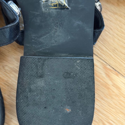 Lore satin sandals like new, size 37, black