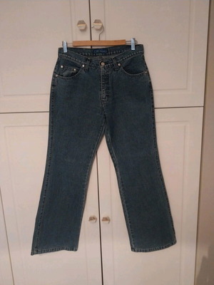 Anna Riska flared jeans like new, size L, blue
