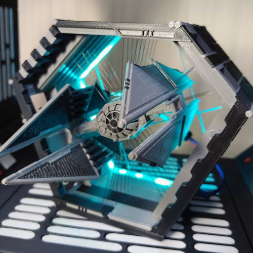 Star Wars Diorama Tensegrity TIE Fighter with LED Light