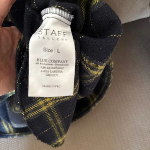 Staff Overshirt like new, blue and yellow, size L