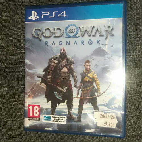 God of War Ragnarok PS4 game with Greek subtitles and dubbing