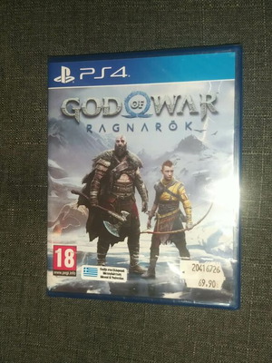 God of War Ragnarok PS4 game with Greek subtitles and dubbing