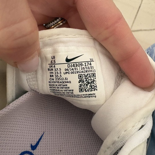 Nike Air Zoom SuperRep 2 athletic shoes like new, size 37.5, white