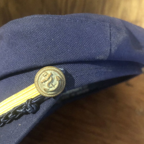 Nautical caps new with traditional maritime symbols