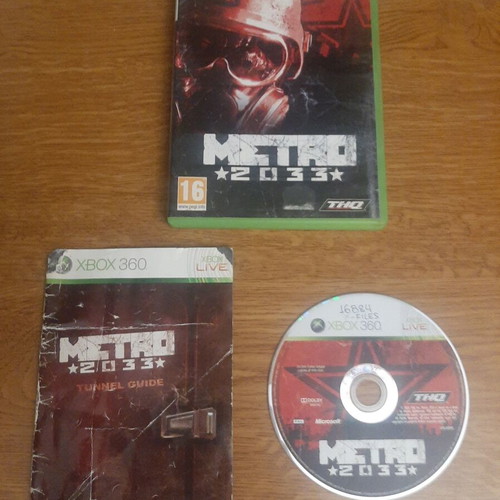 Metro 2033 Xbox 360 game used, complete with manual