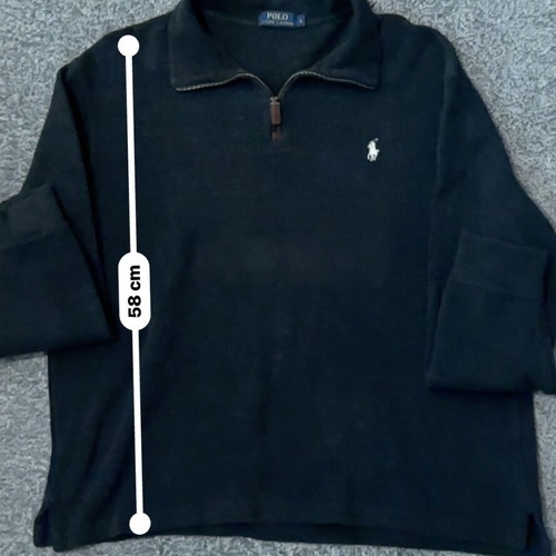 Polo Ralph Lauren Quarter Zip men's size Large black like new