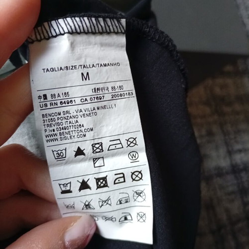 Benetton blouse like new, size M, black