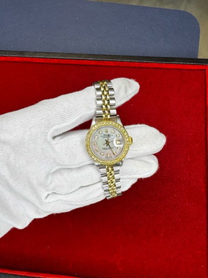 Rolex Datejust 26mm with diamond dial and bezel like new