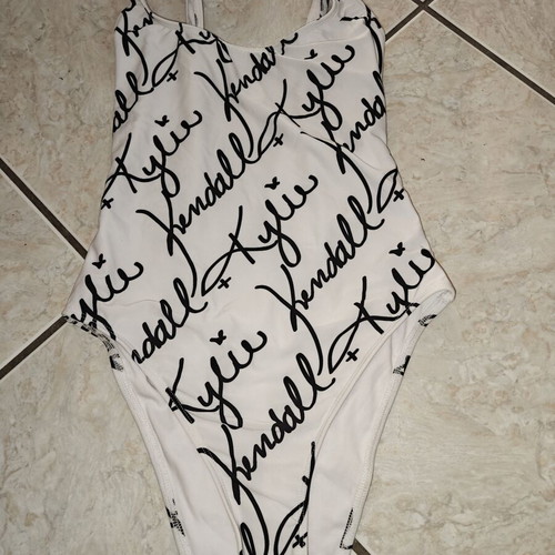 Kendall + Kylie one-piece swimsuit new, black and white, size S