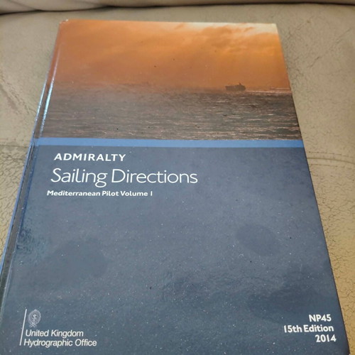 Admiralty Sailing Directions Mediterranean Pilot Volume I like new