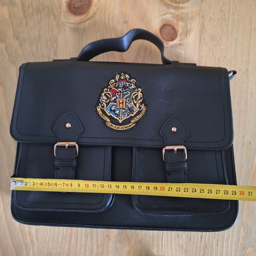 Satchel bag black with Harry Potter theme like new