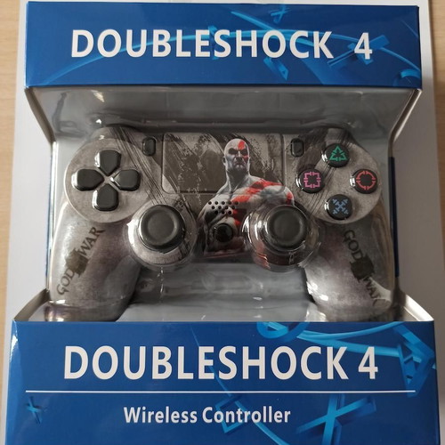 Doubleshock wireless gamepad for PS4 God of War gray new