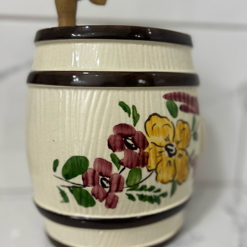 Porcelain whiskey barrel Germany retro like new