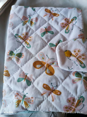 Handmade notebook case cotton new with zipper