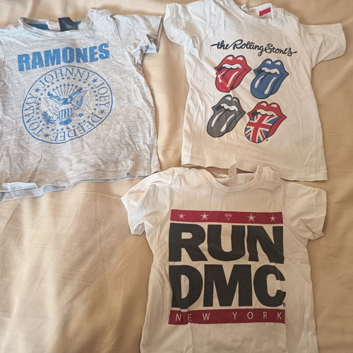 HM baby t-shirt set used, 3 pieces up to 18 months cotton